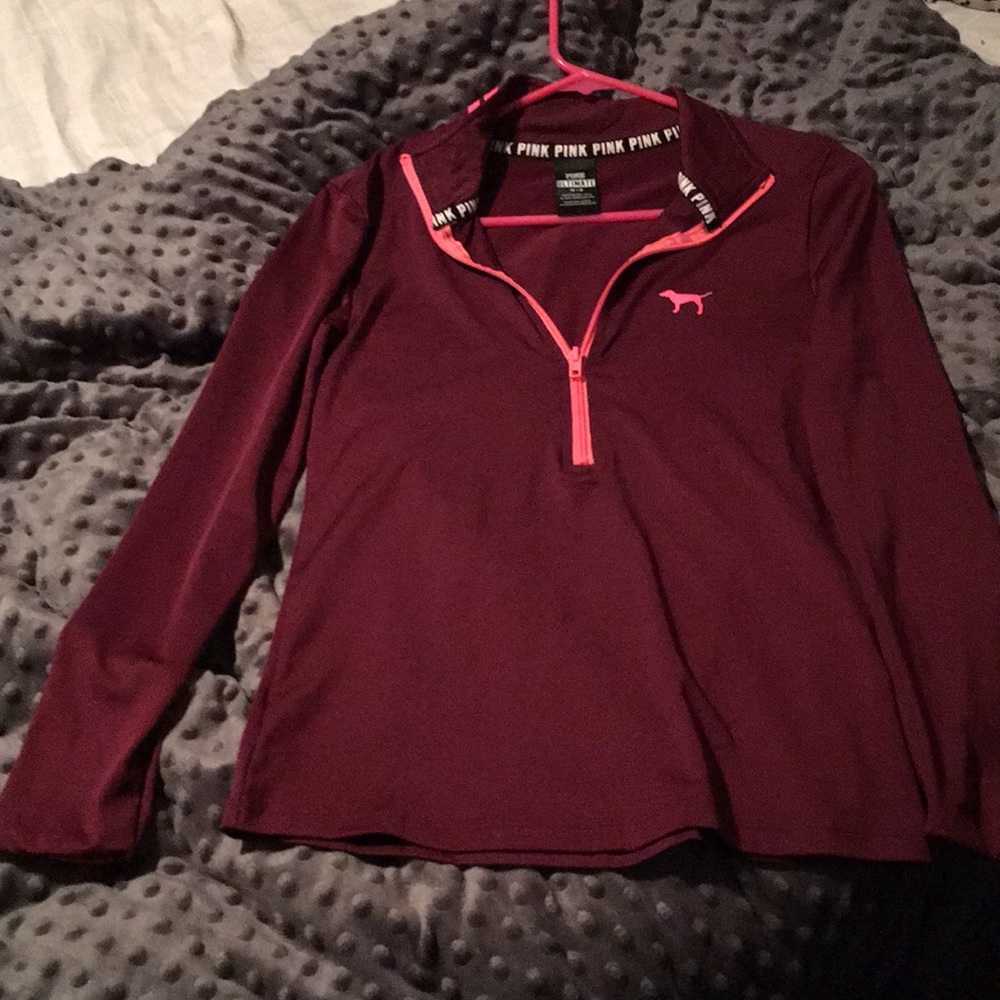 Victoria’s Secret pink dry fit quarter zip up